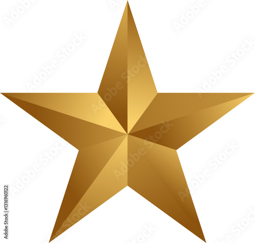 gold star on white background