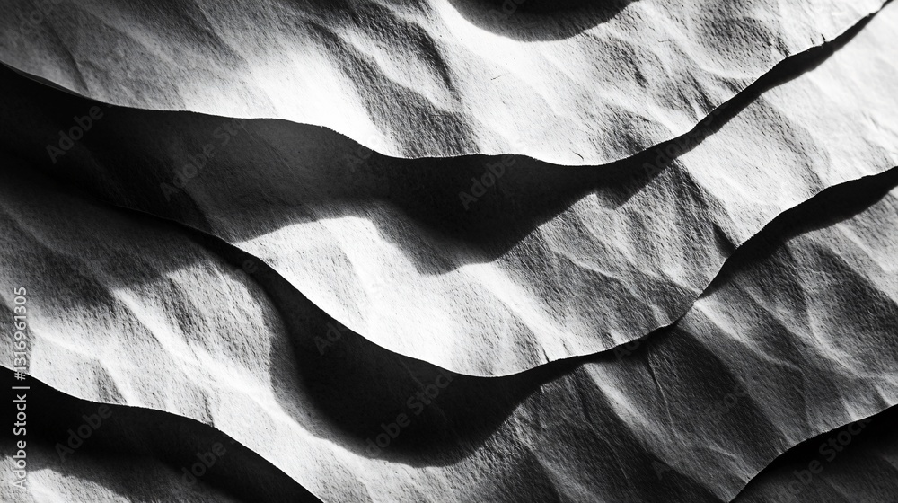 Professional Close-up Image of Textured Wavy Paper in Paris Professional Close-up Image of Textured Wavy Paper in Paris