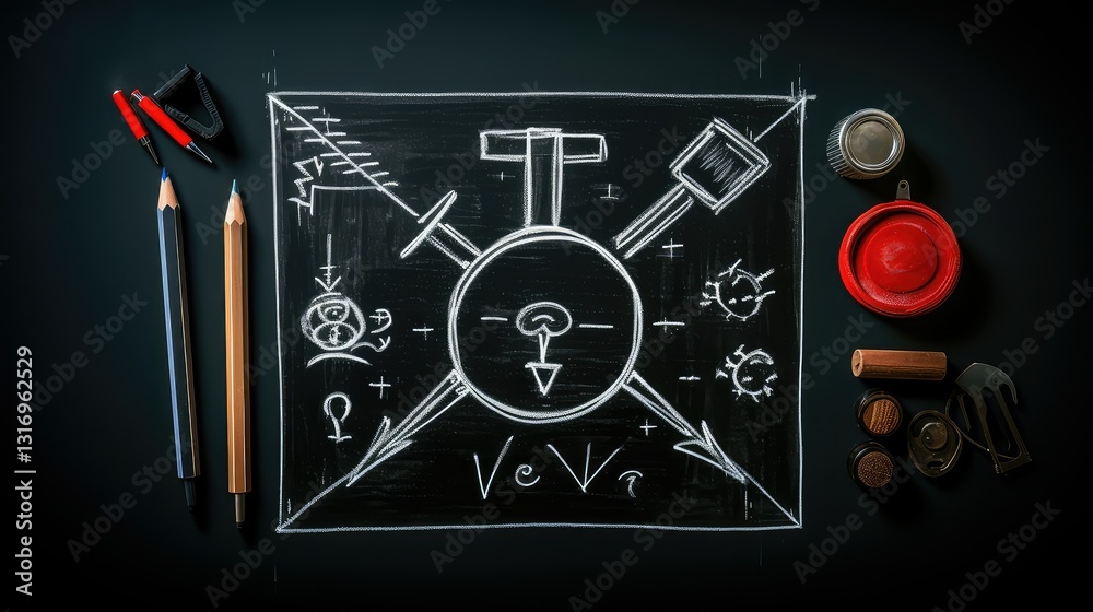 Obraz premium focal black checkmark