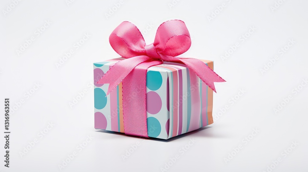 Obraz premium stripes colorful gift box