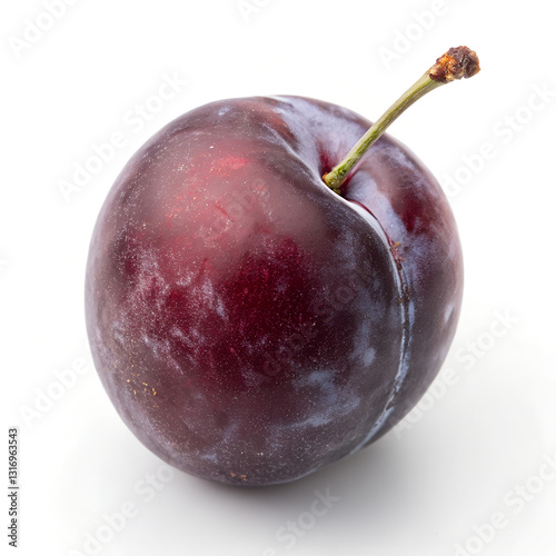 plum on white background