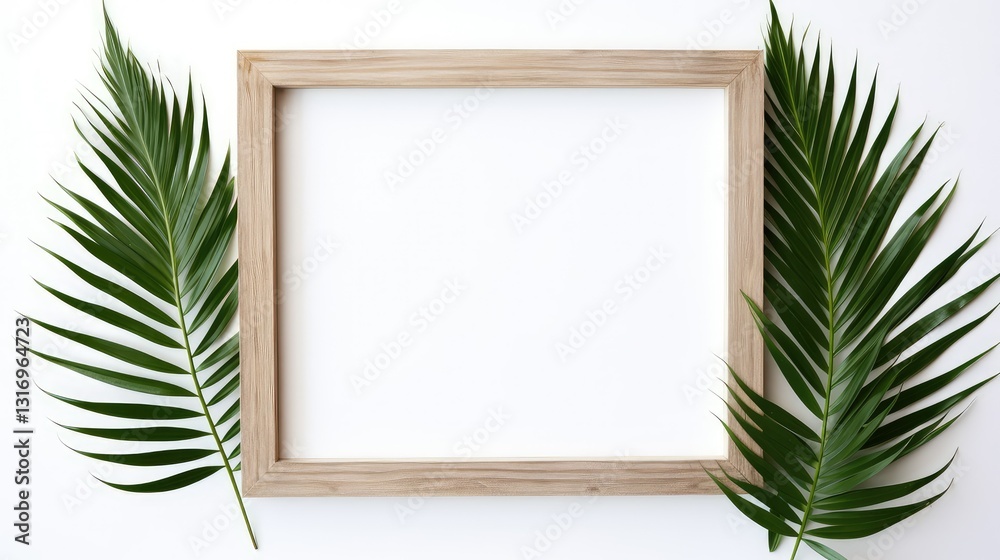 natural palm leaf frame natural palm leaf frame