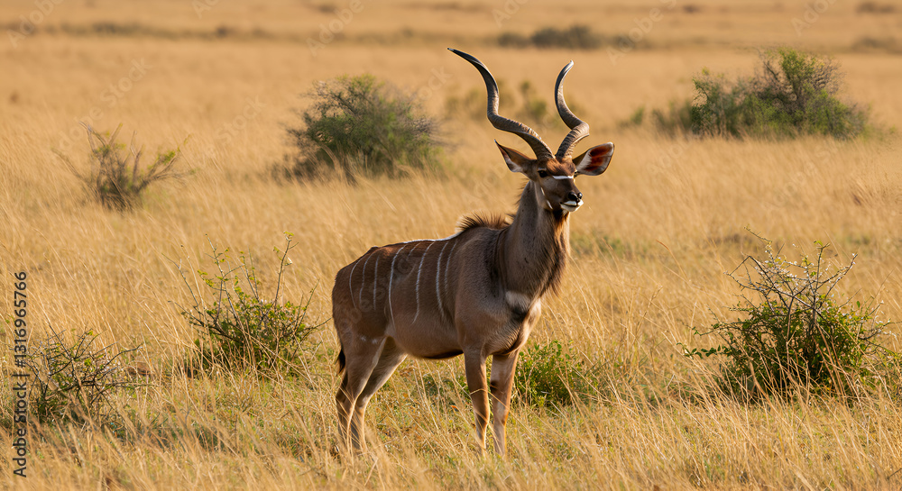 Kudu Standing Tall in the Wilderness Kudu Standing Tall in the Wilderness