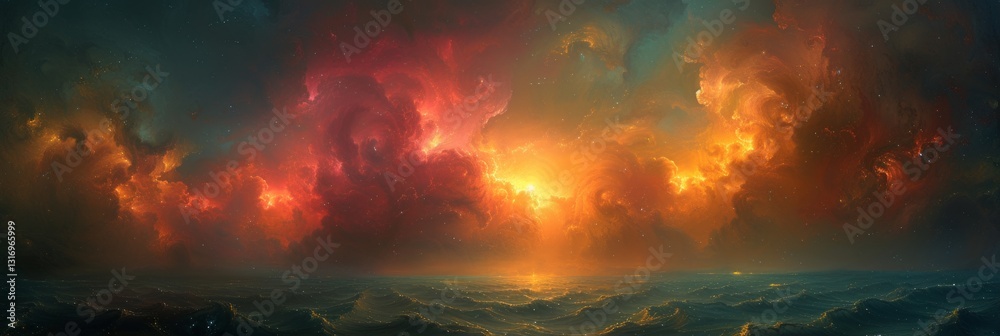 Fototapeta premium Abstract Acceleration Concept of a Colorful Painted World Background with Fast Movement and Blur Effects