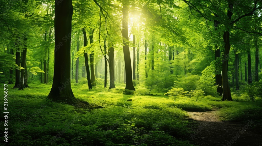 Fototapeta premium vibrant bright green background