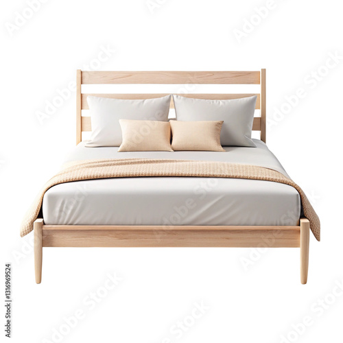 bed with pillows