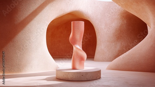 Abstract Art Sculpture Display
