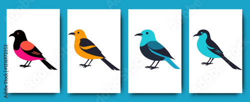 vector illustration of a bird in a cage