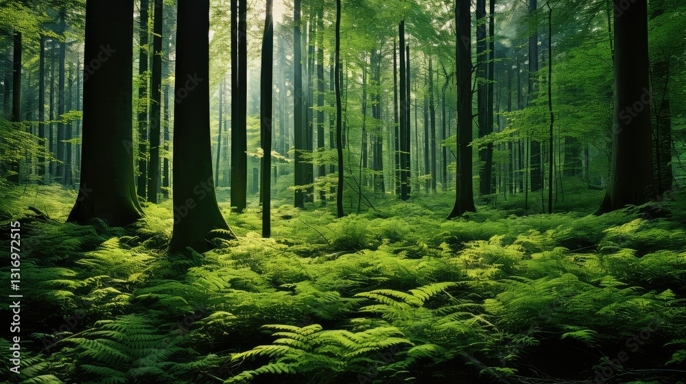 Fototapeta premium sunlight green plants