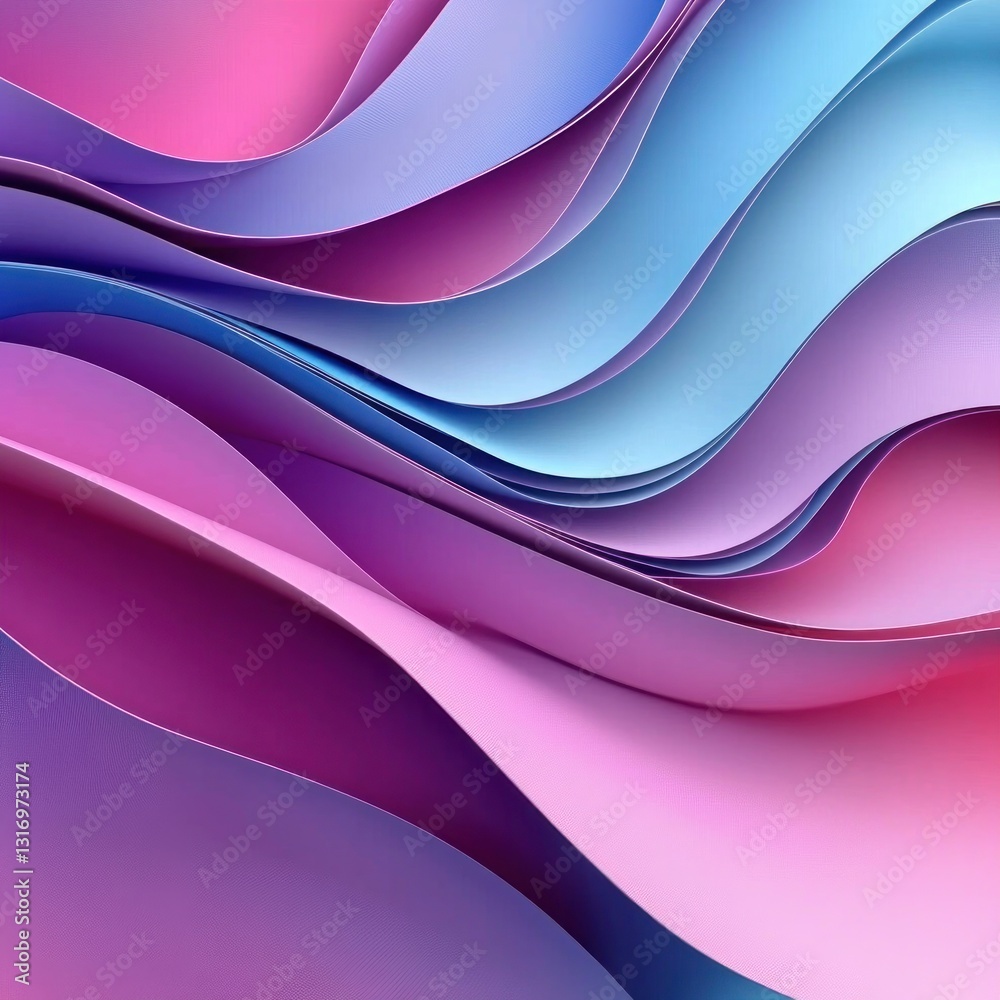 Abstract layered wavy vibrant color design Abstract layered wavy vibrant color design