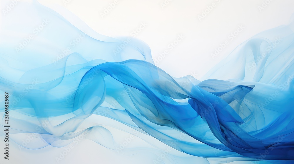 Obraz premium movement blue brush strokes
