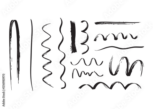 set of hand drawn arrows