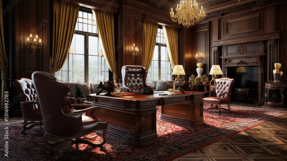 Fototapeta premium velvet private office background