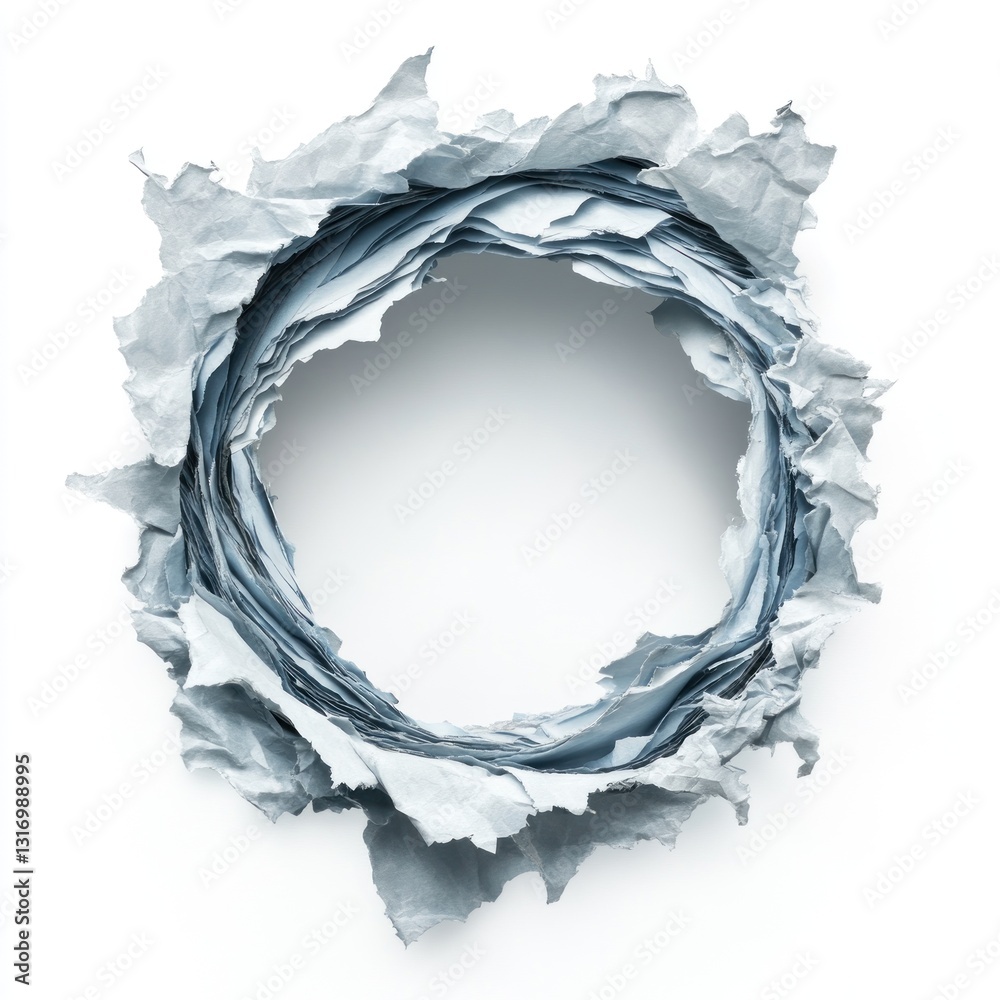 Obraz premium Abstract paper circle frame