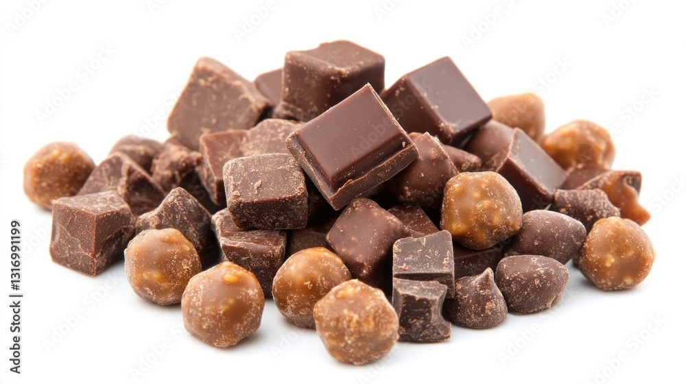 Assorted chocolate pieces Assorted chocolate pieces