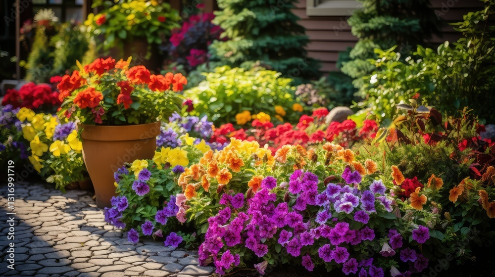 Fototapeta premium marigolds colorful plants