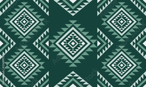 Southwest Aztec geometric Native American Mexican Navajo tribal ethnic boho indian texture ornament seamless pattern fabric colorful design vector for woven textile printing blanket rug carpet fashion