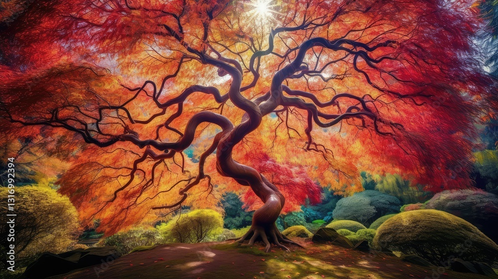 Naklejka premium enchantment magical tree