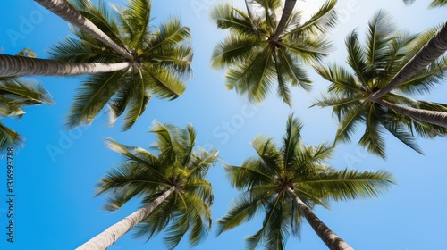 Wallpaper Mural nature palm trees in circle Torontodigital.ca