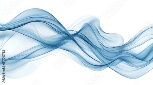 Soft and elegant blue wave design on white, offering a premium backdrop for sophisticated posters or banners