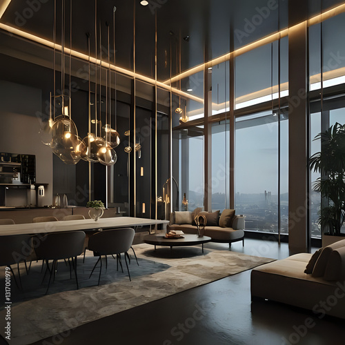 interior, modern, building, city, urban