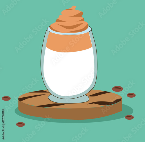Dalgona coffee is a fluffy drink made by whipping in equal proportions instant coffee,