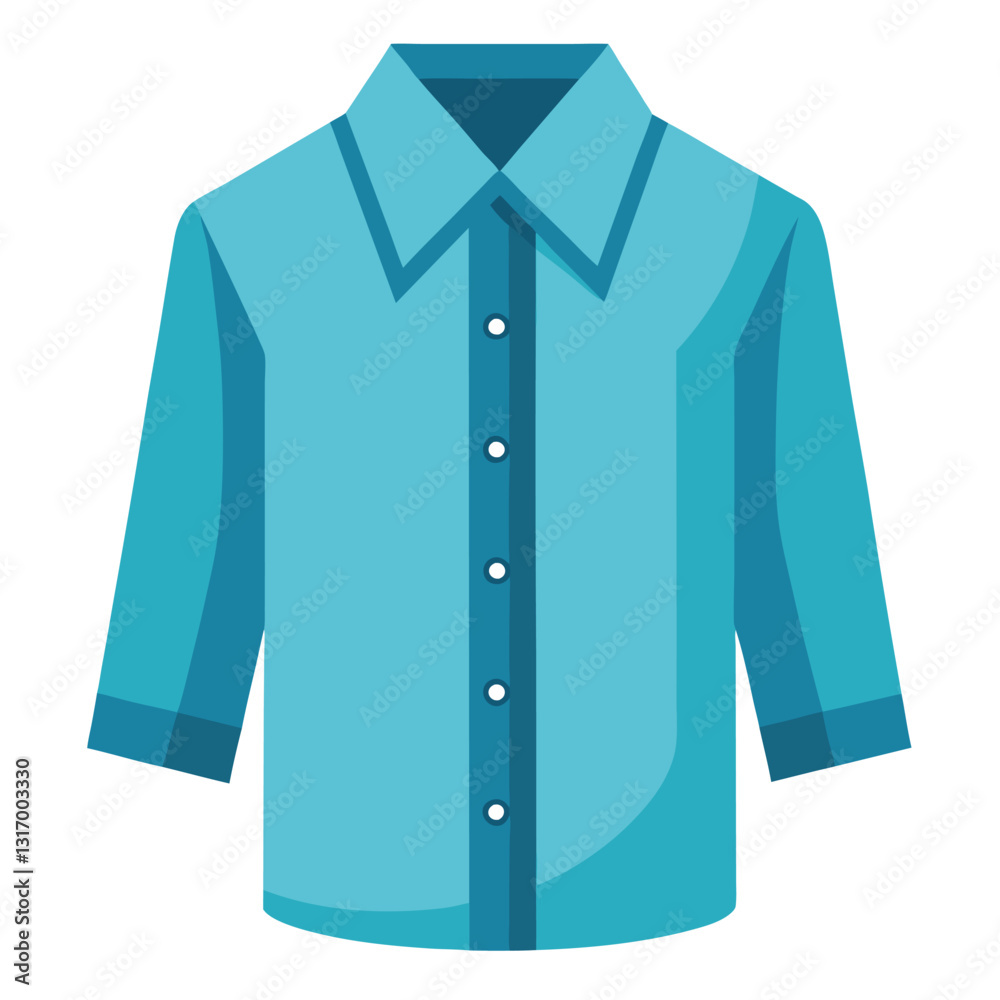 Illustration-of-button-down-shirt-isolated. Illustration-of-button-down-shirt-isolated.