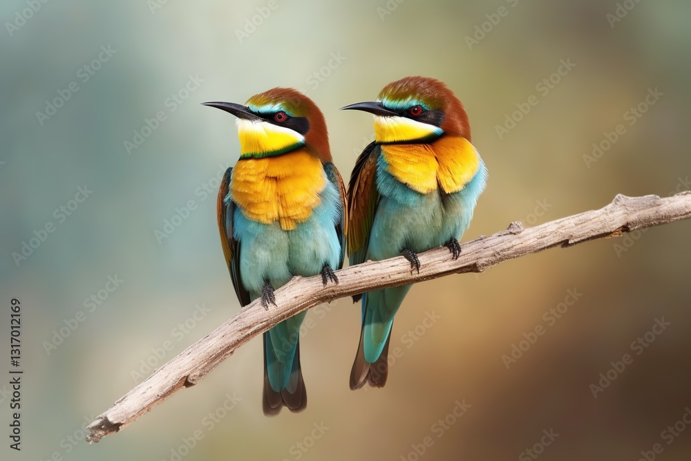 bee eater perched on branch