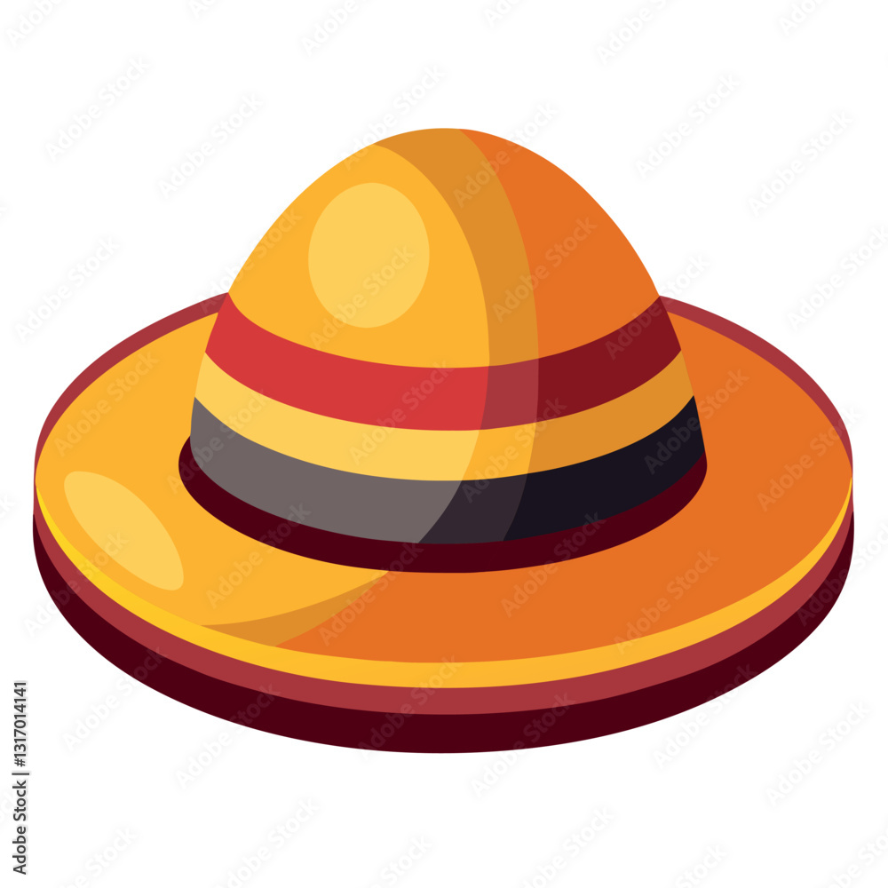 Illustration-of-hat-isolated-on-white background. Illustration-of-hat-isolated-on-white background.