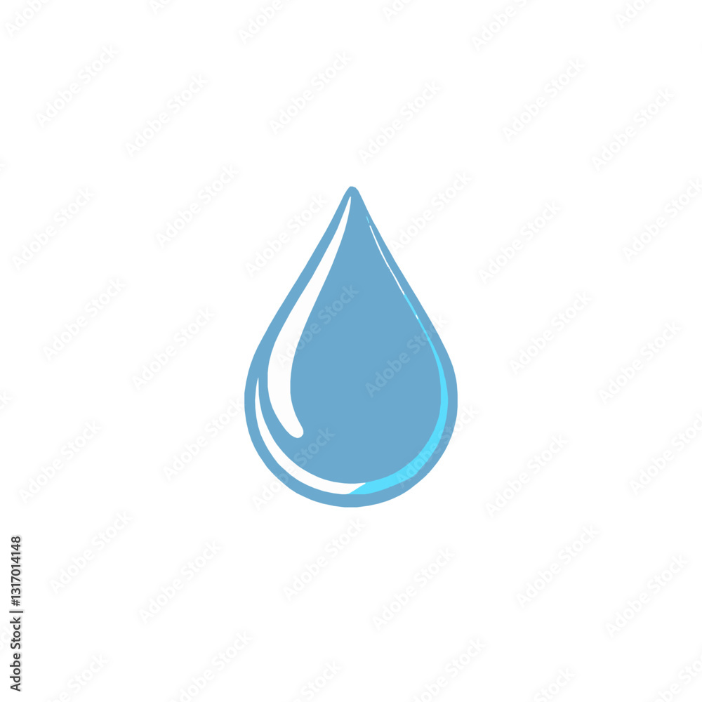 Simple Water Drop Illustration Simple Water Drop Illustration