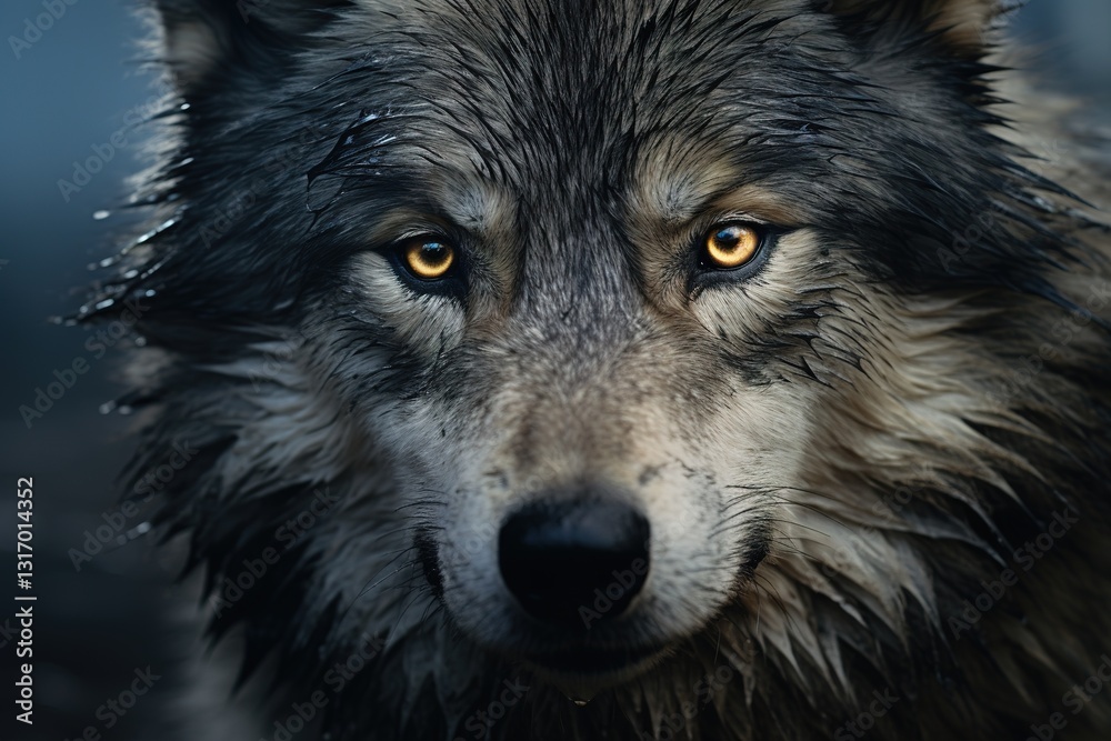 Fototapeta premium gray wolf portrait