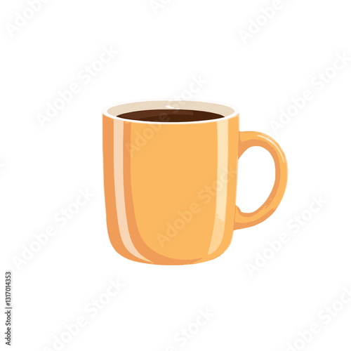 Detailed Coffee Mug Illustration