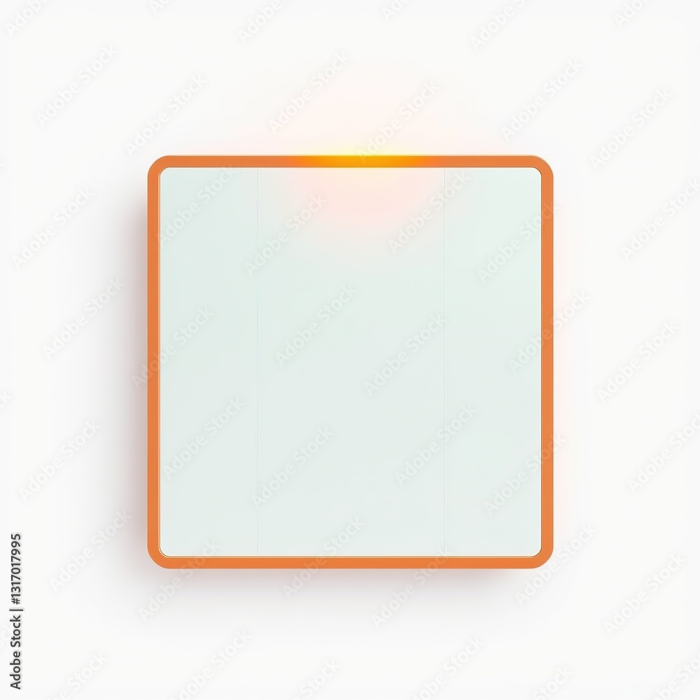 Terra Cotta & Seafoam Module with Halo Effect Grid Terra Cotta & Seafoam Module with Halo Effect Grid
