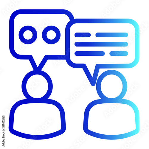 Communication Icon - Line Gradient - Business Value Themes
