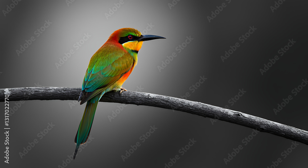 Obraz premium bee eater perched on branch