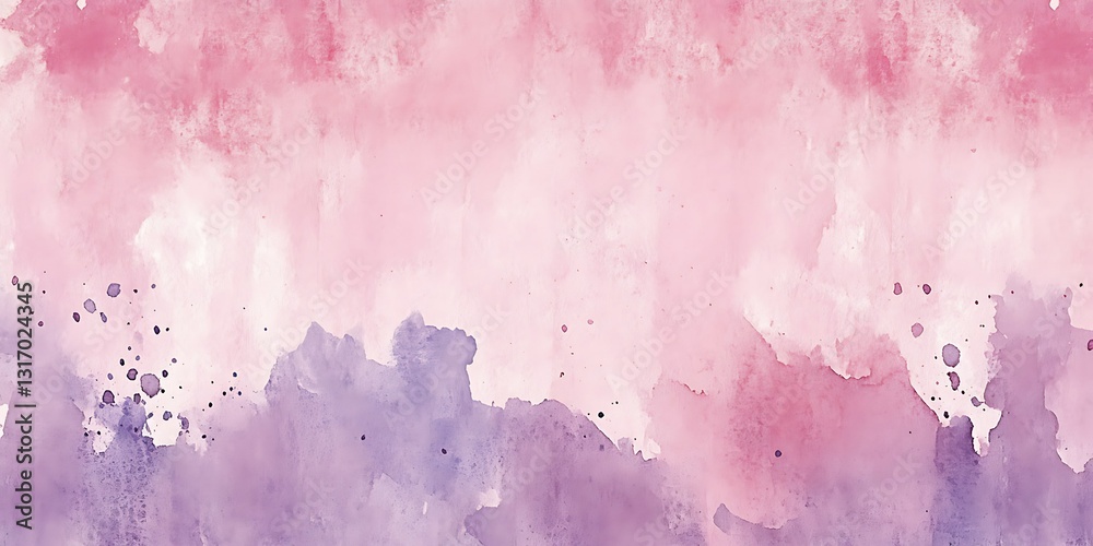 Obraz premium Pink and purple watercolor abstract