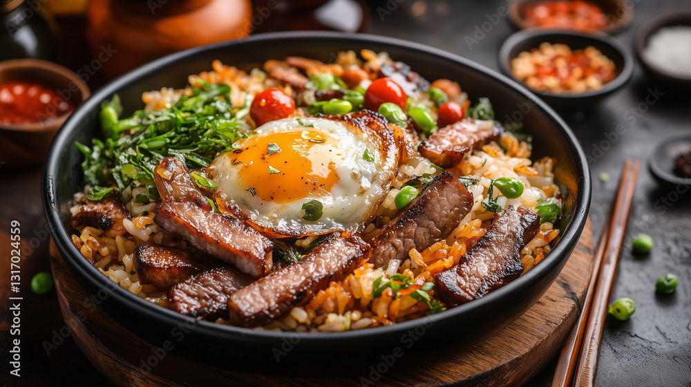 Pork fried rice Pork fried rice