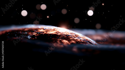 A beautiful artistic depiction of a galaxy in the cosmos