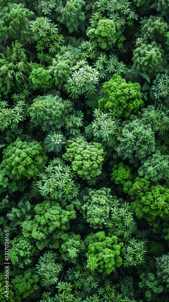 Aerial View of a Lush Green Forest with a Healthy Environment Background and Clean Lines of Trees Aerial View of a Lush Green Forest with a Healthy Environment Background and Clean Lines of Trees
