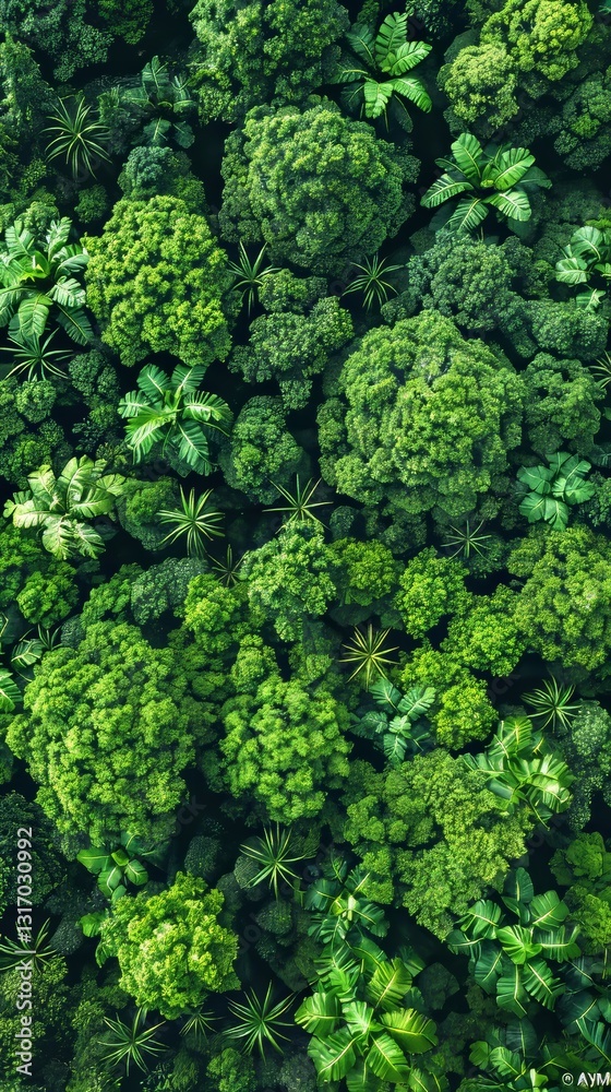 Aerial View of Lush Green Forest with Healthy Trees and Ecosystem Background Texture Aerial View of Lush Green Forest with Healthy Trees and Ecosystem Background Texture