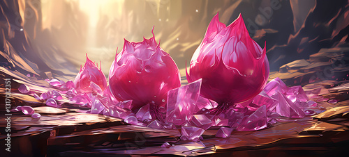 Melted beetroot art, ai generative