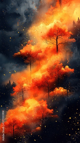 Abstract watercolor background