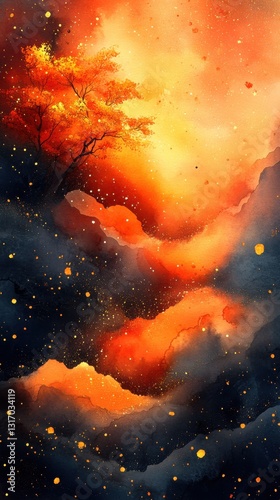 Abstract watercolor background