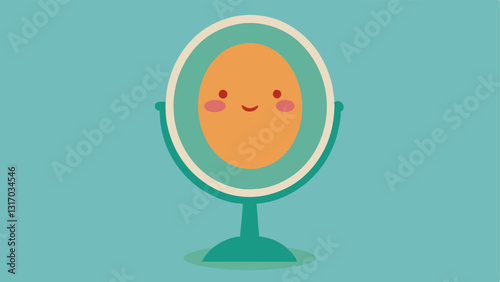 Positive Affirmations A mirror reflecting a smiling face with uplifting phrases written on it like I am capable and This too shall pass illustrating the power of selfaffirmation.