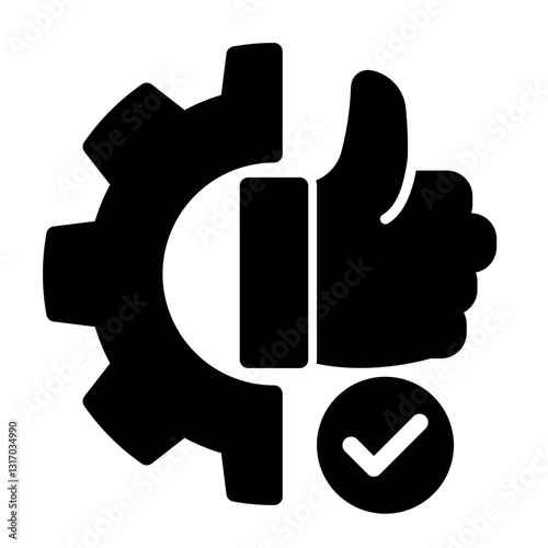 Reliability Icon - Glyph Style - Business Value Themes