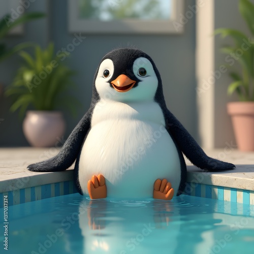 A chubby penguin 