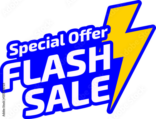 discount flash sale d banner design 