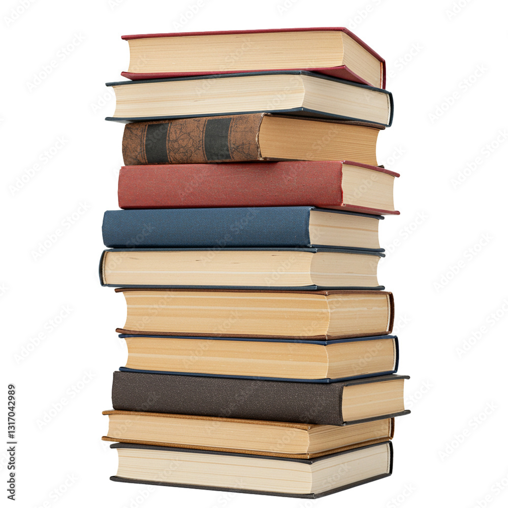 Stacked books representing knowledge and the joy of reading. Stacked books representing knowledge and the joy of reading.