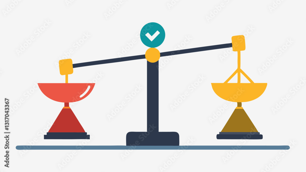 Scales of Success and Failure A balanced scale one side holding a trophy labeled Success and the other a broken trophy labeled Failure. This conveys the idea of weighing Scales of Success and Failure A balanced scale one side holding a trophy labeled Success and the other a broken trophy labeled Failure. This conveys the idea of weighing