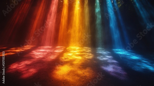 Abstract colorful background with lights 